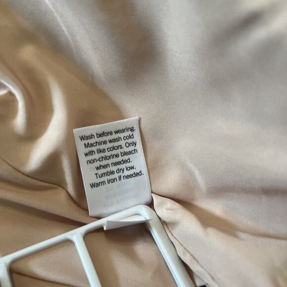 LC Lauren Conrad Double Breasted Short Trench Jacket Peach/blush Large - Picture 6 of 7